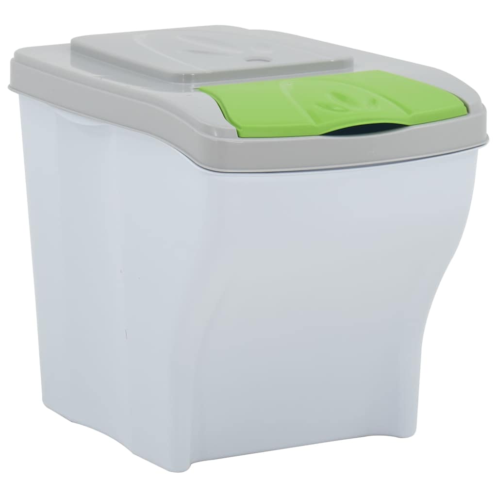 Pattumiere Impilabili 4 pz 80 L Bianco