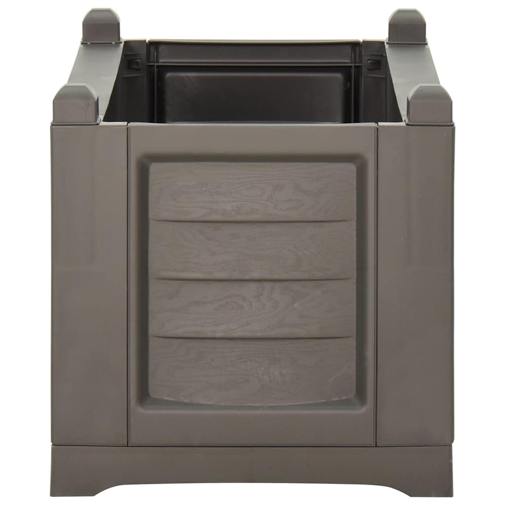 Fioriera Grigia 80x42,5x42 cm PP