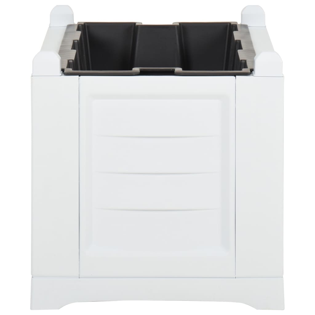Fioriera Bianca 80x42,5x42 cm PP