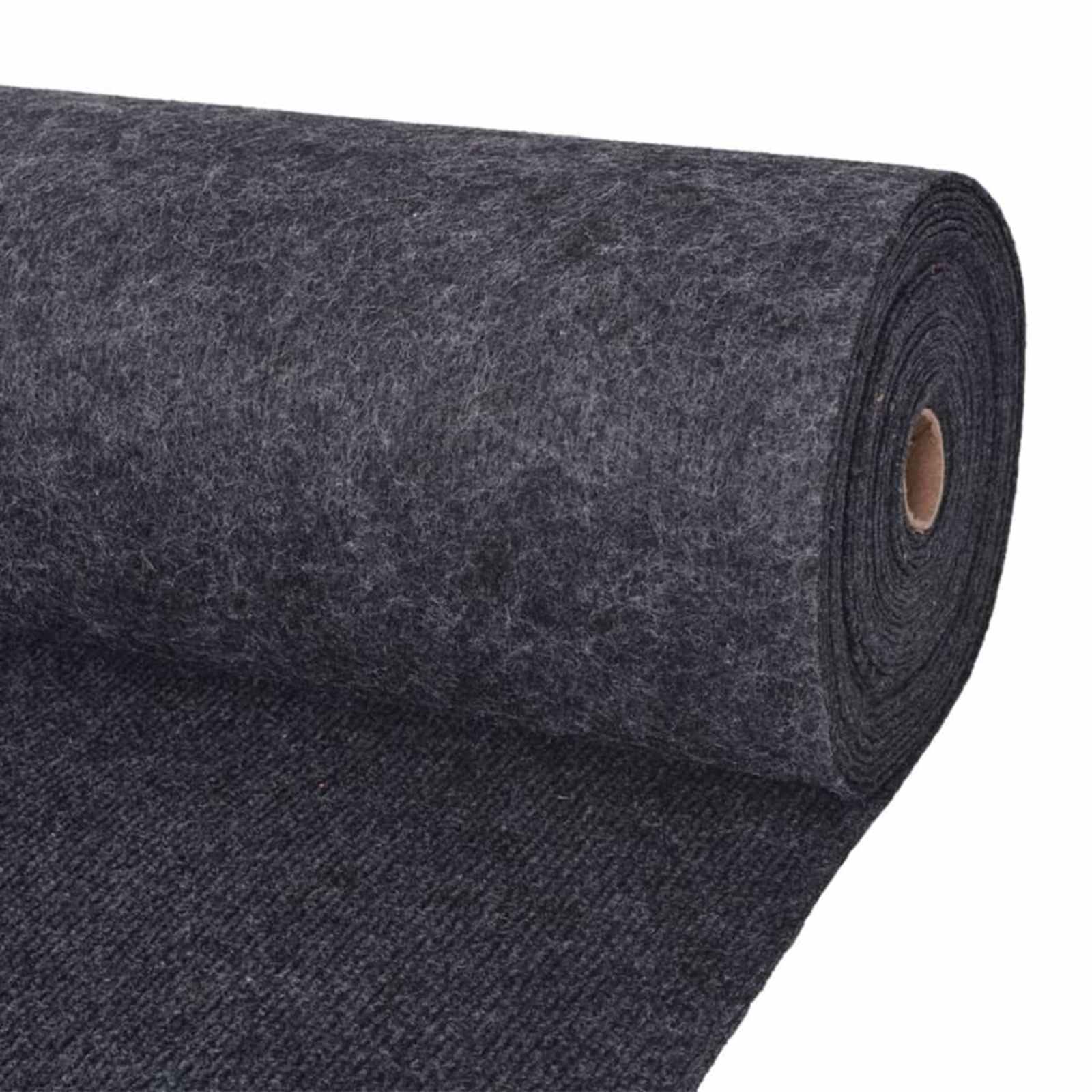Tappeto Antracite 1,2 x 10 m Poliestere