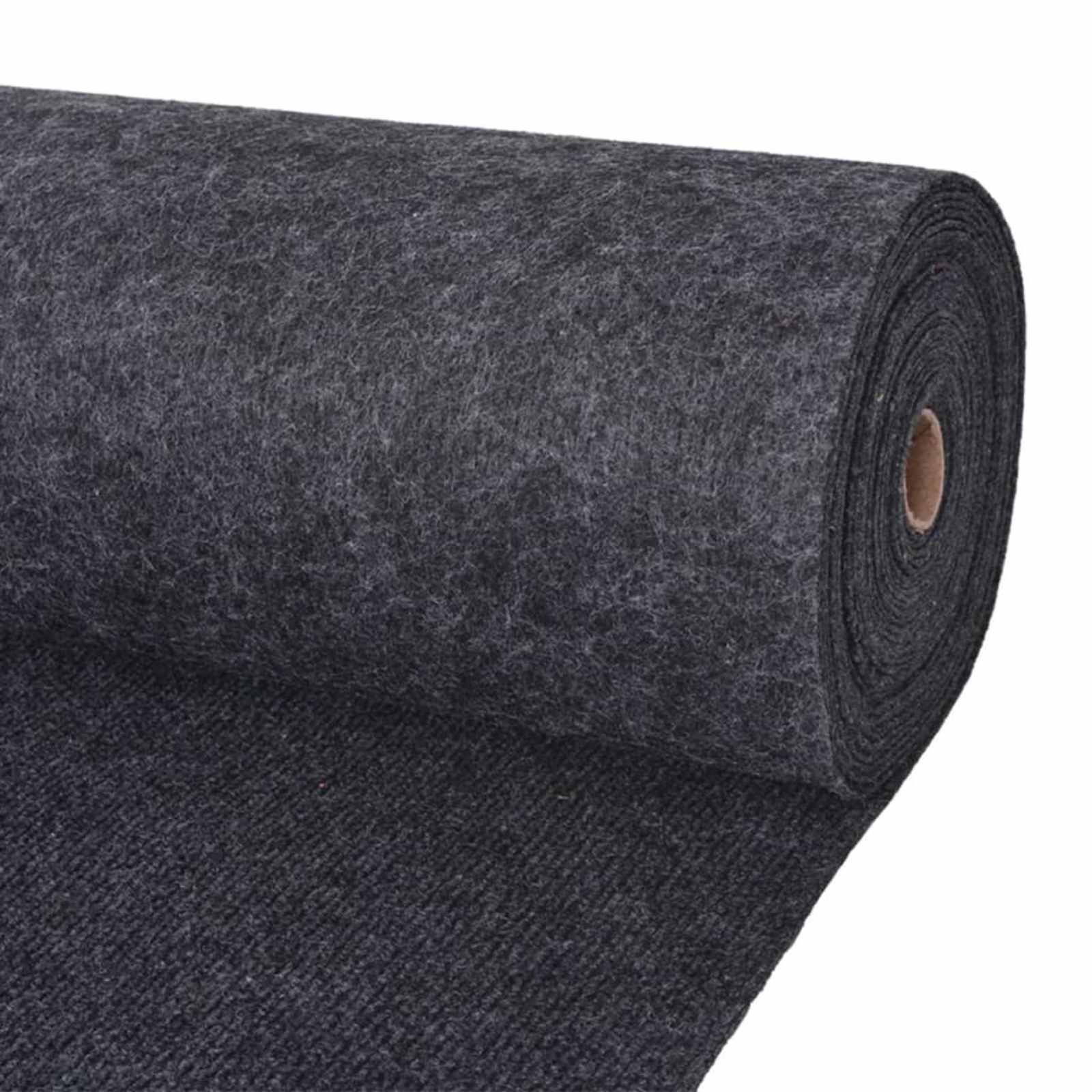 Tappeto Antracite 1,2 x 15 m Poliestere