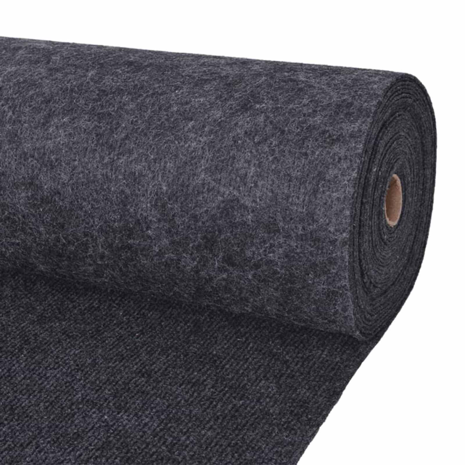 Tappeto Antracite 1,2 x 20 m Poliestere