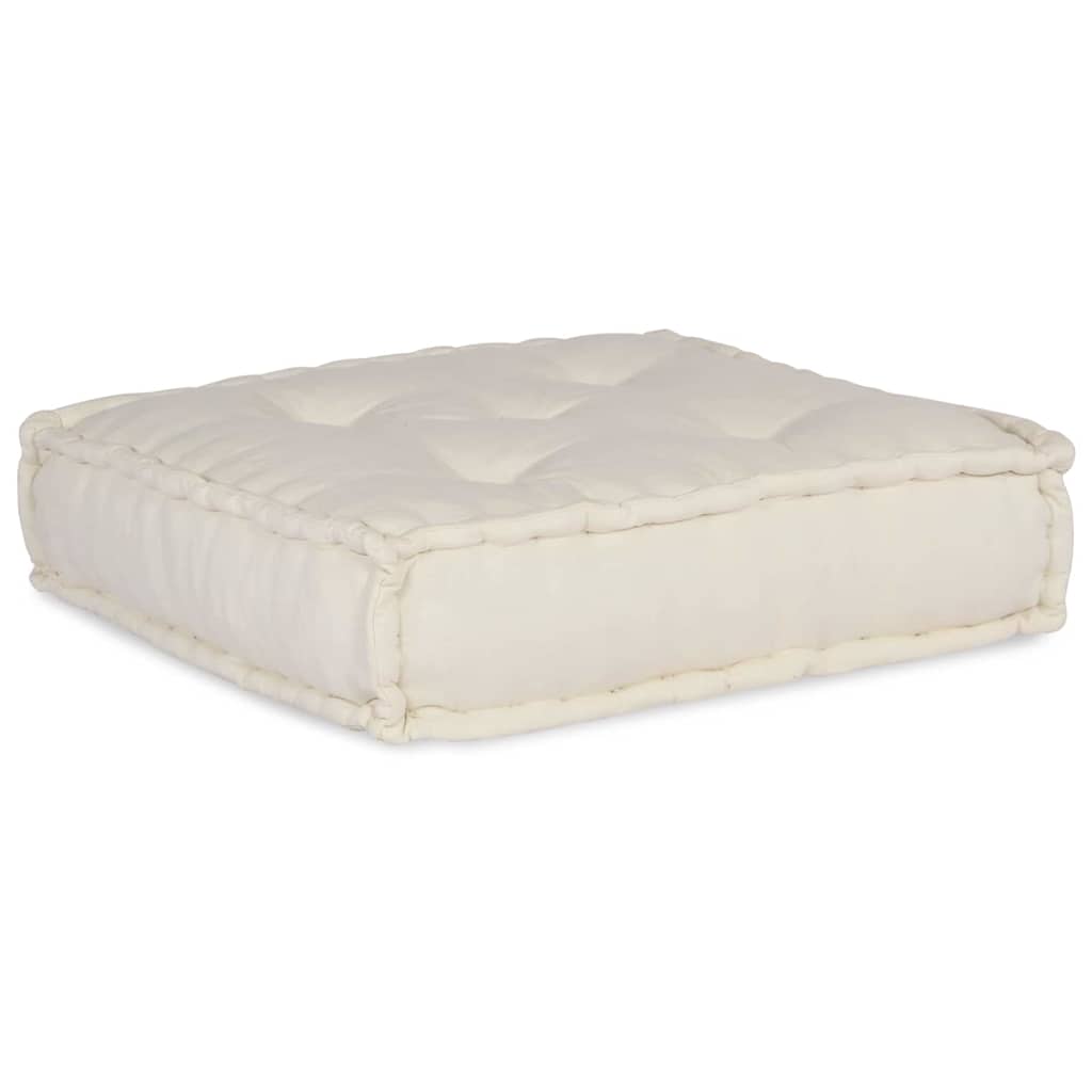 Unità di Divano Modulare Tessuto Crema 210 x 140 x 56 cm