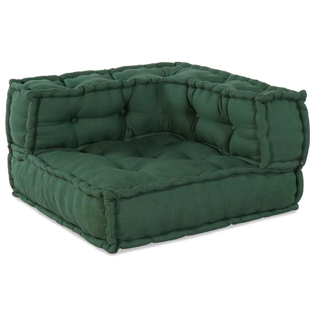 Unità di Divano Modulare Tessuto Verde 210 x 70 x 56 cm