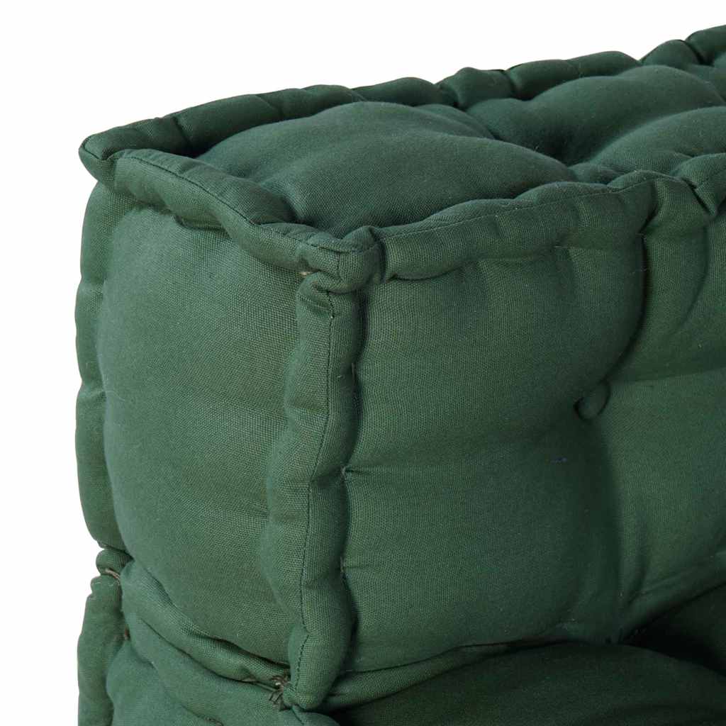 Unità di Divano Modulare Tessuto Verde 210 x 140 x 56 cm