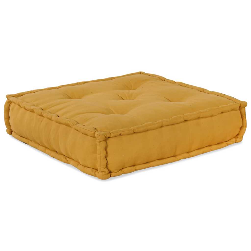 Unità di Divano Modulare 2 pz Tessuto Giallo 140 x 70 x 36 cm