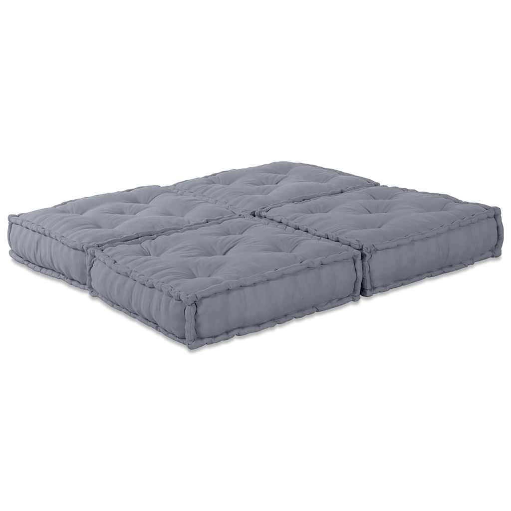 Unità di Divano Modulare 2 pz Tessuto Grigio 140 x 70 x 36 cm