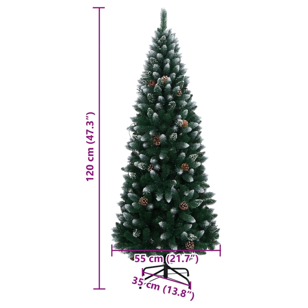 Albero di Natale Artificiale con 150 LED 120 cm