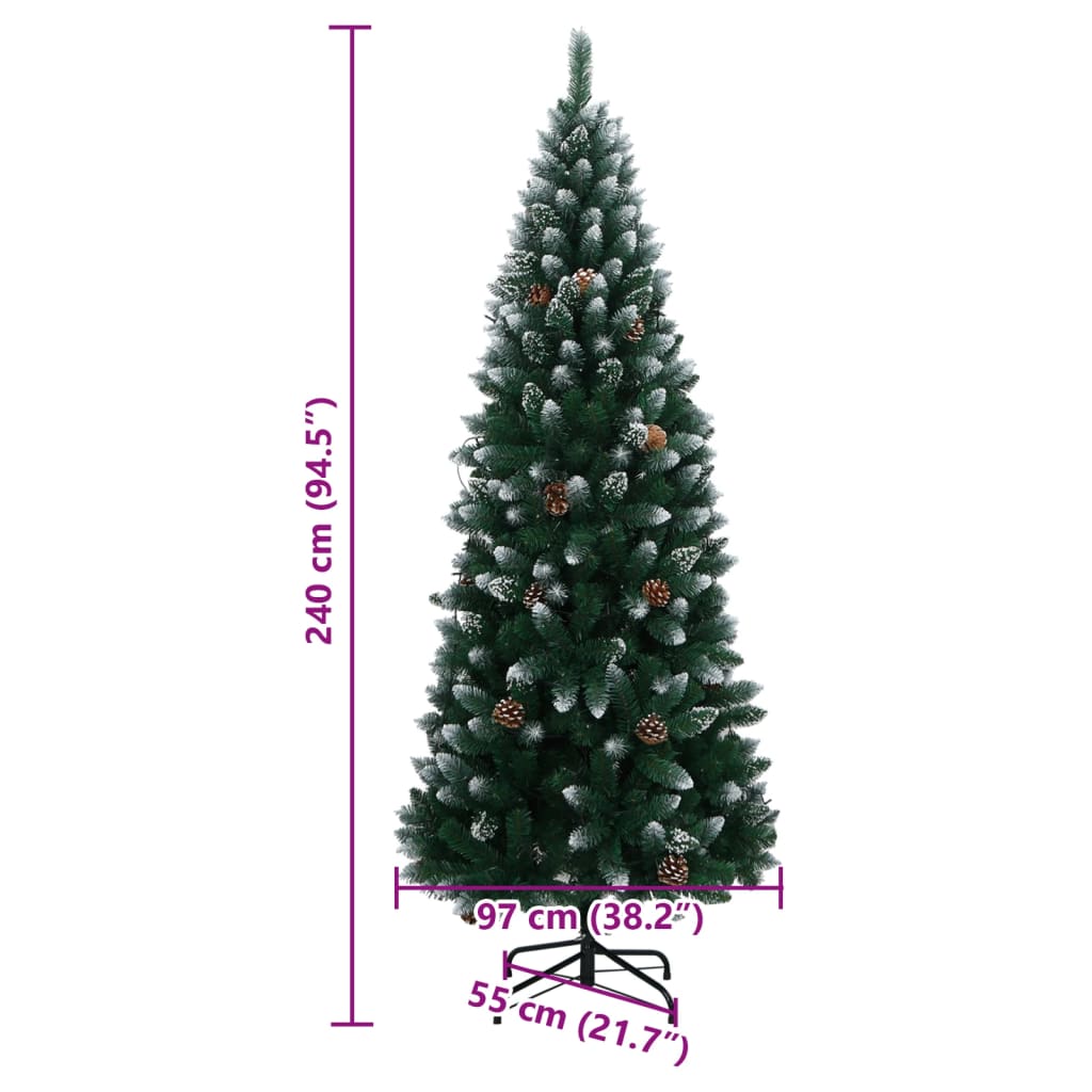 Albero di Natale Artificiale 300 LED 240 cm