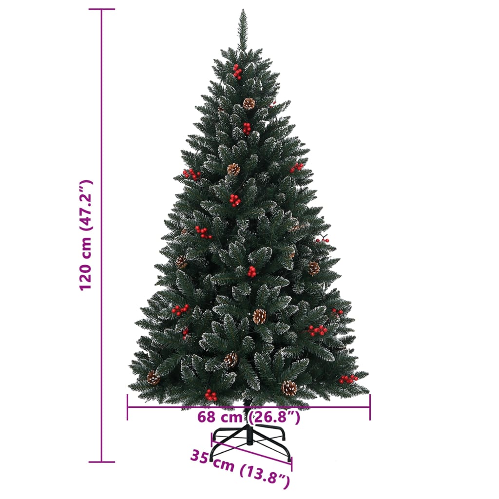 Albero di Natale Artificiale con 150 LED 120 cm