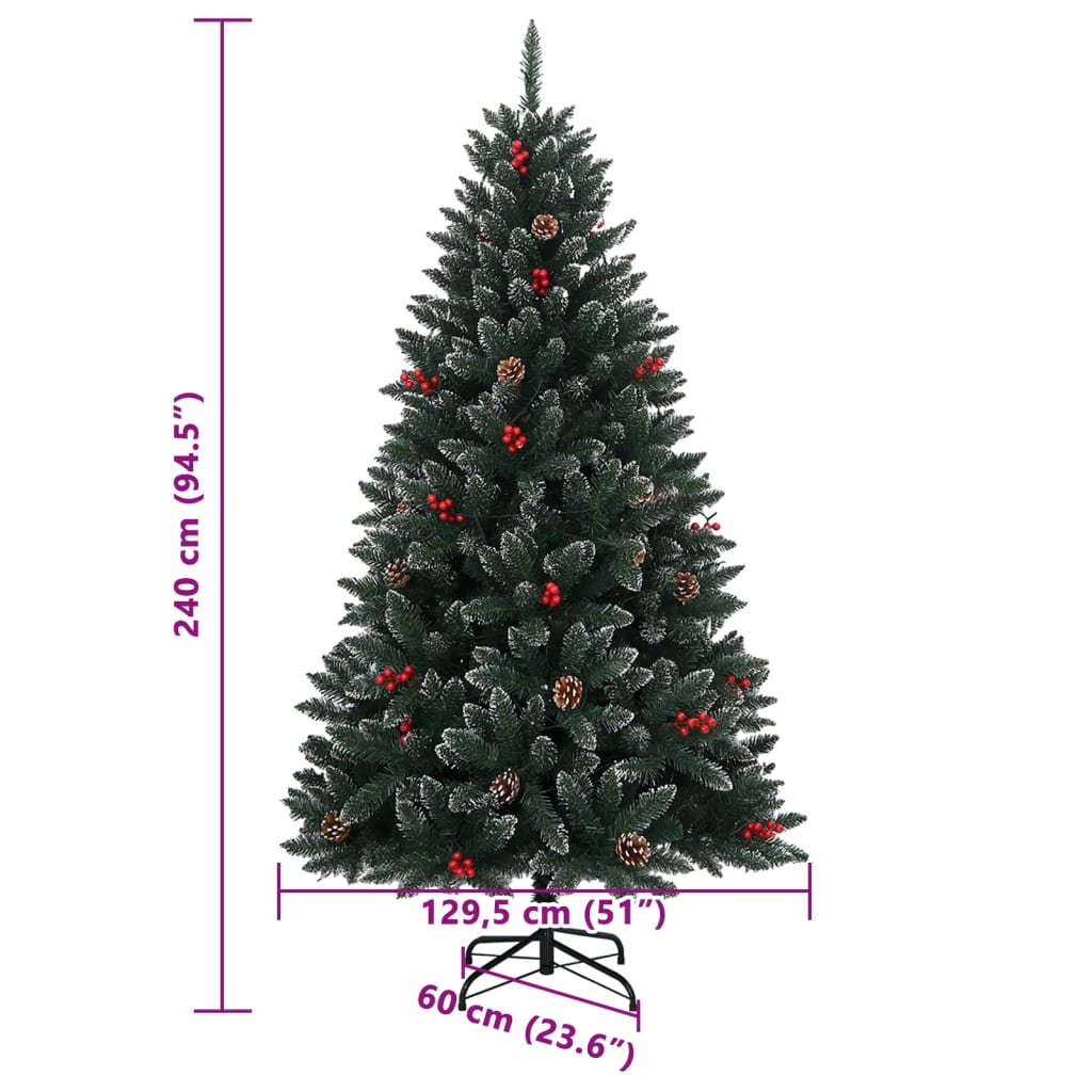 Albero di Natale Artificiale 300 LED 240 cm