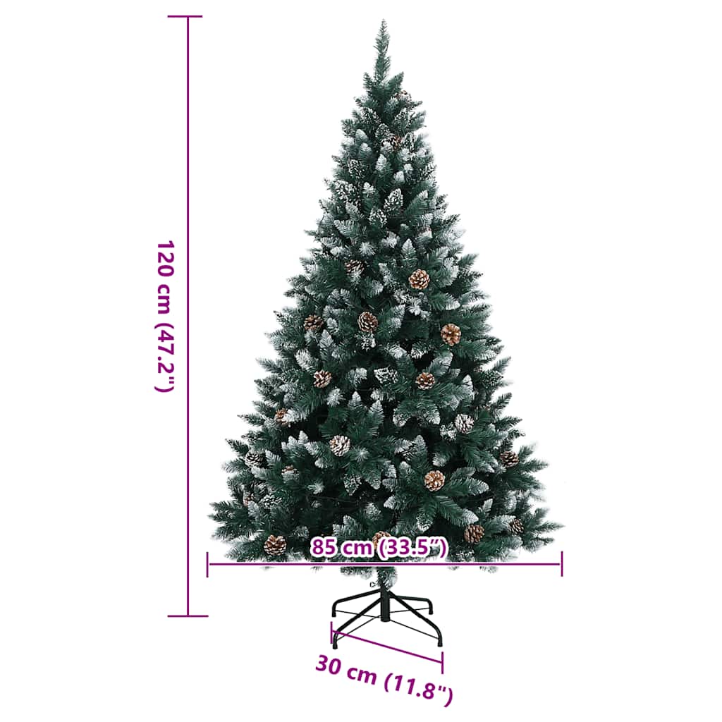 Albero di Natale Artificiale con 150 LED 120 cm