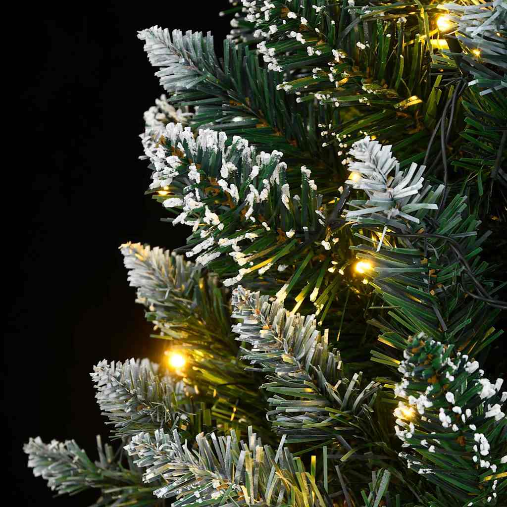Albero di Natale Artificiale Incernierato con 300 LED 180 cm
