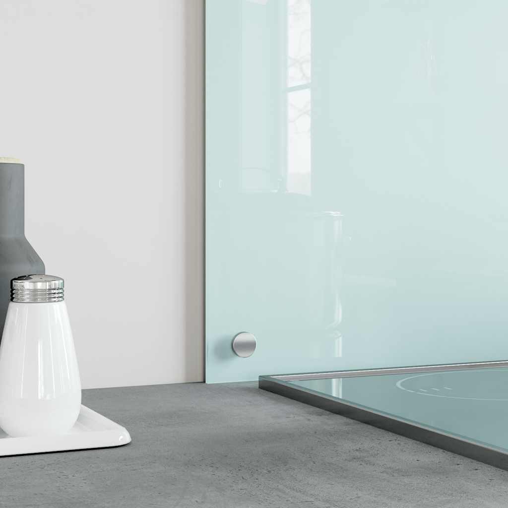 Paraschizzi per Cucina 2 pz Bianchi 80x40 cm in Vetro Temperato