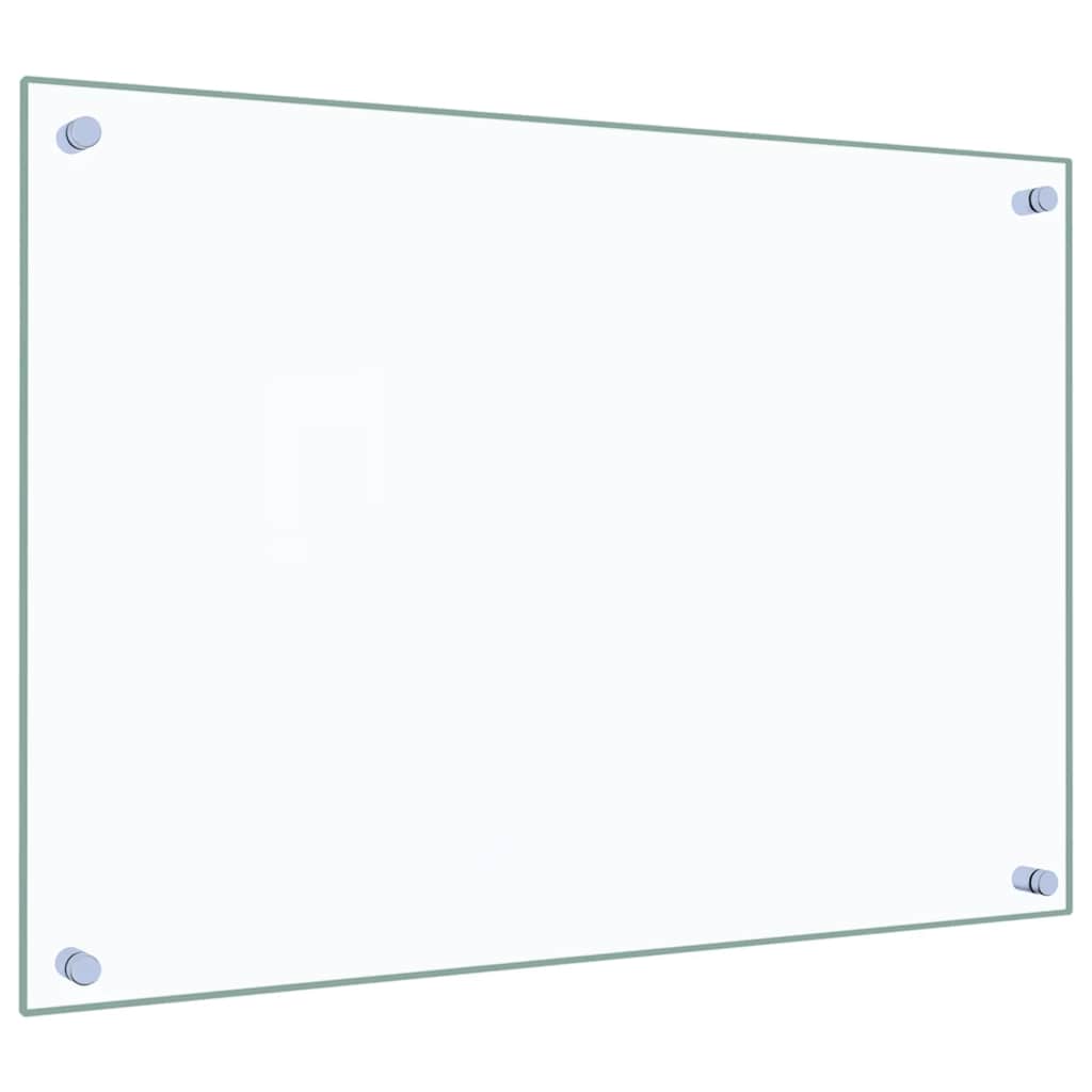 Paraschizzi per Cucina 2 pz Trasparente 70x50cm Vetro Temperato