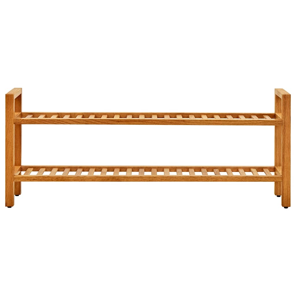 Scarpiera con 2 Ripiani 100x27x40 cm in Massello di Rovere