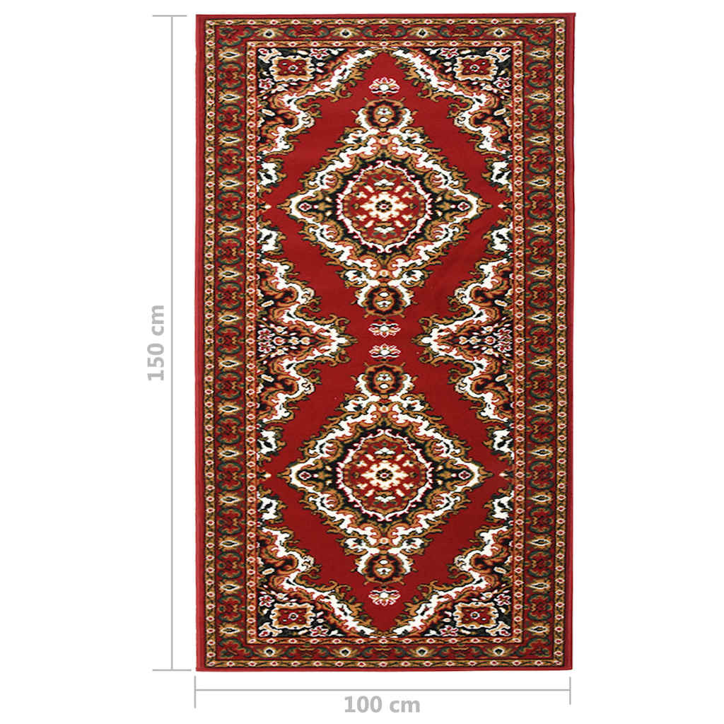 Tappeto Lungo in BCF Rosso Orientale 100x150 cm