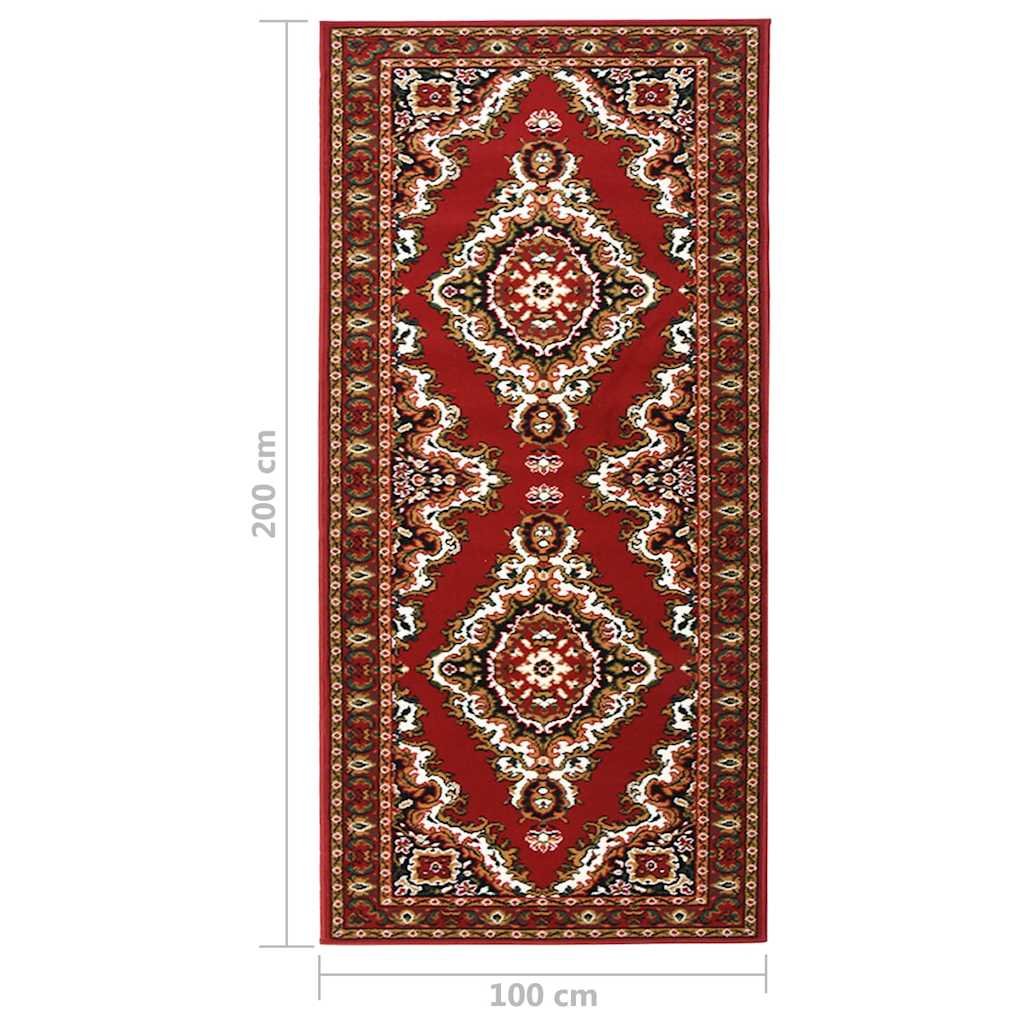 Tappeto Lungo in BCF Rosso Orientale 100x200 cm