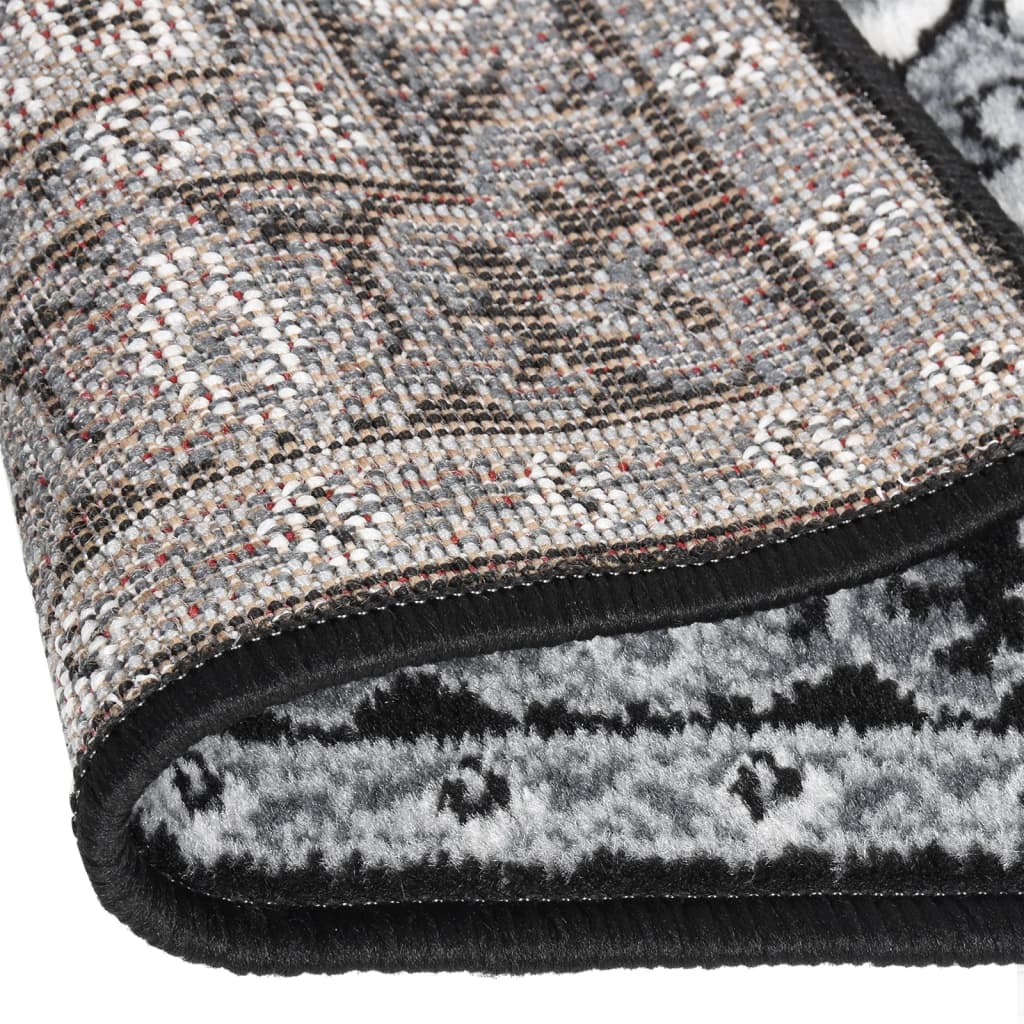 Tappeto Lungo in BCF Nero 60x200 cm