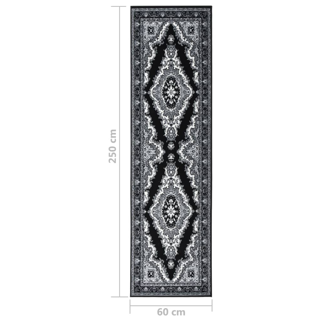 Tappeto Lungo in BCF Nero 60x250 cm