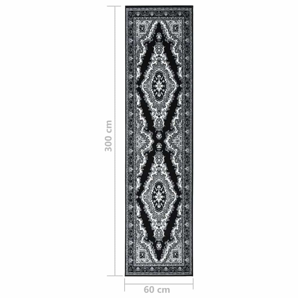 Tappeto Lungo in BCF Nero 60x300 cm