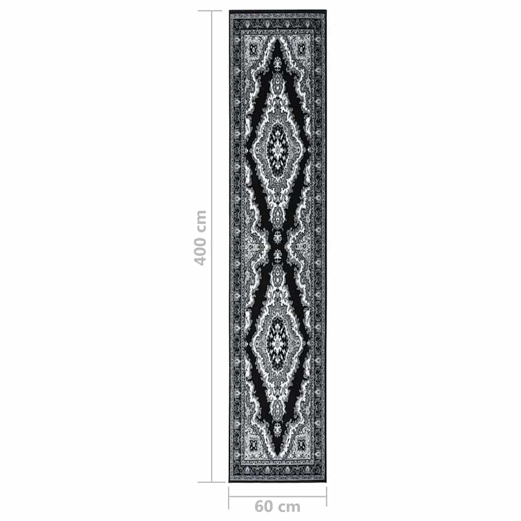 Tappeto Lungo in BCF Nero 60x400 cm