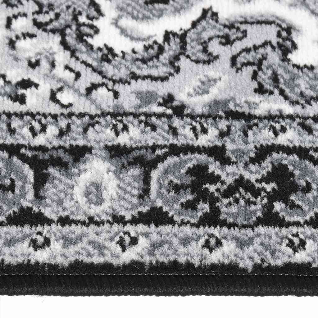 Tappeto Lungo in BCF Nero 100x250 cm