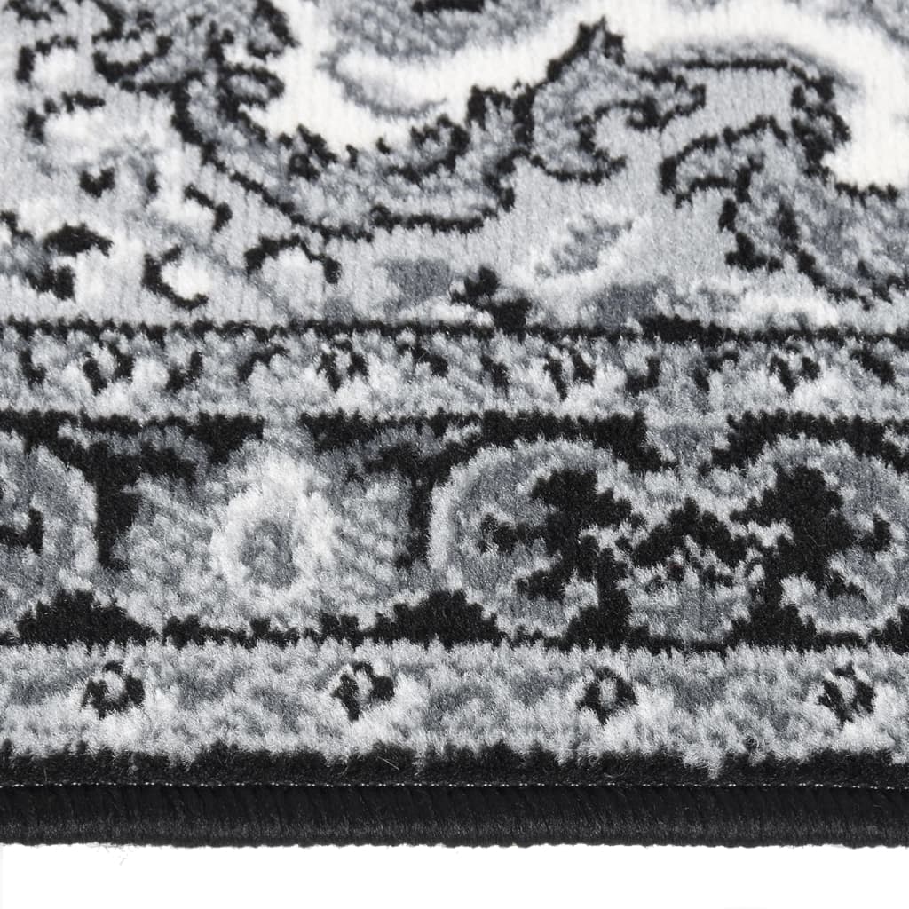 Tappeto Lungo in BCF Nero 100x400 cm