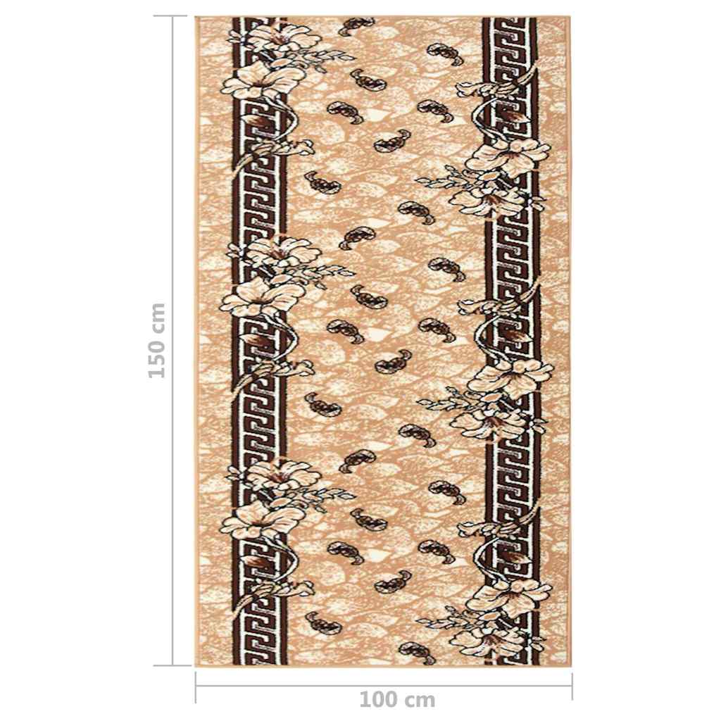 Tappeto Lungo in BCF Beige 100x150 cm