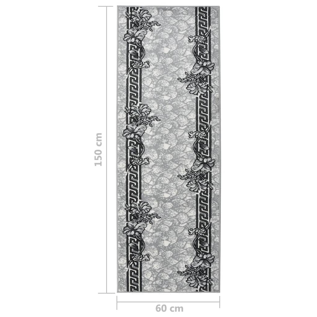 Tappeto Lungo in BCF Grigio 60x150 cm