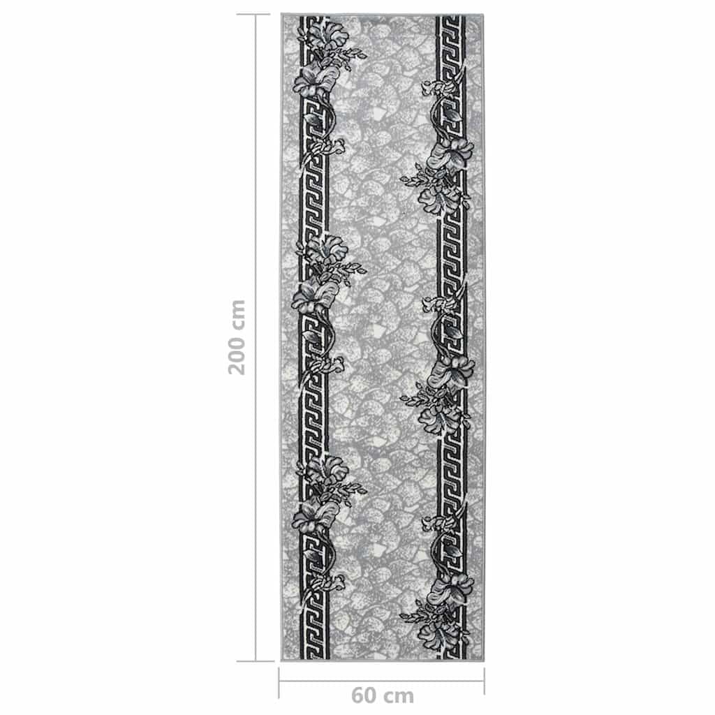 Tappeto Lungo in BCF Grigio 60x200 cm