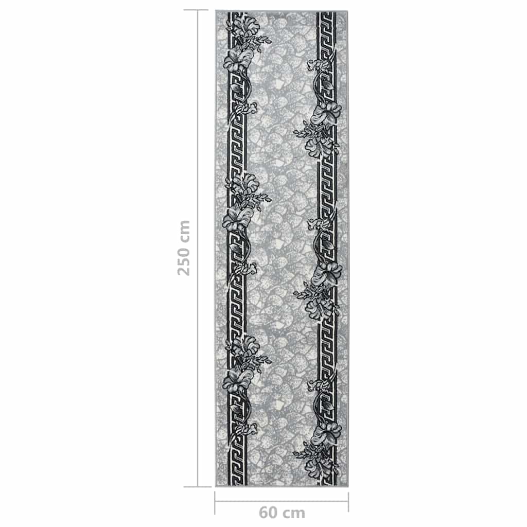 Tappeto Lungo in BCF Grigio 60x250 cm