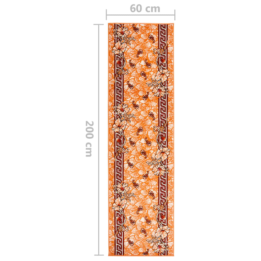 Tappeto Lungo in BCF Terracotta 60x200 cm