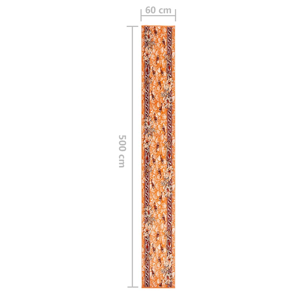 Tappeto Lungo in BCF Terracotta 60x500 cm