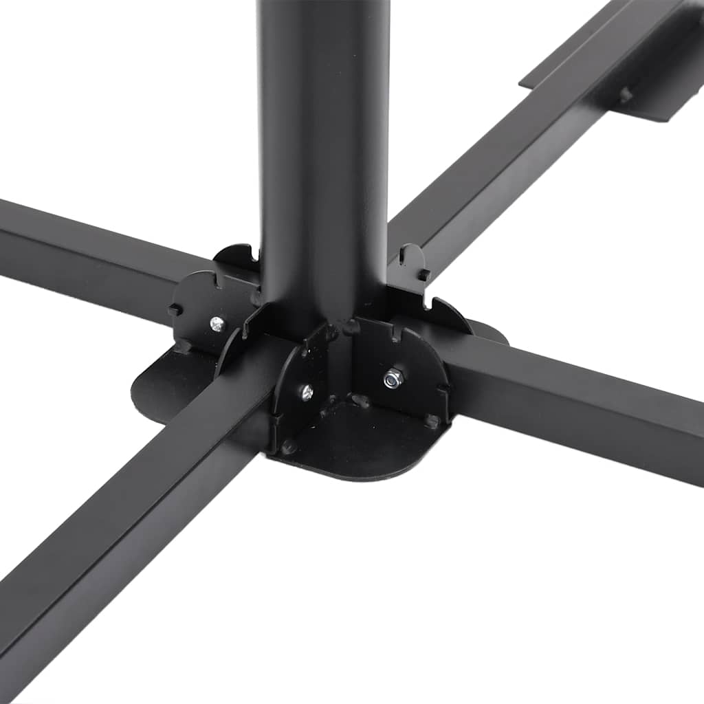 Set Base per Ombrellone da Giardino 5 pz in Granito e Acciaio