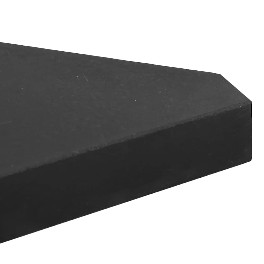 Set Base per Ombrellone da Giardino 5 pz in Granito e Acciaio
