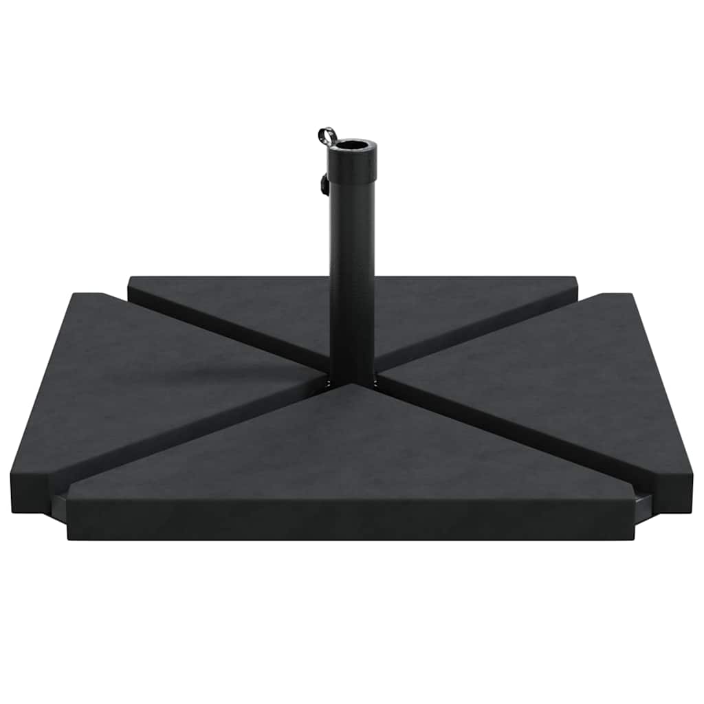 Set Base per Ombrellone da Giardino 5 pz in Granito e Acciaio