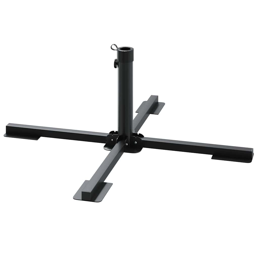 Set Base per Ombrellone da Giardino 5 pz in Granito e Acciaio