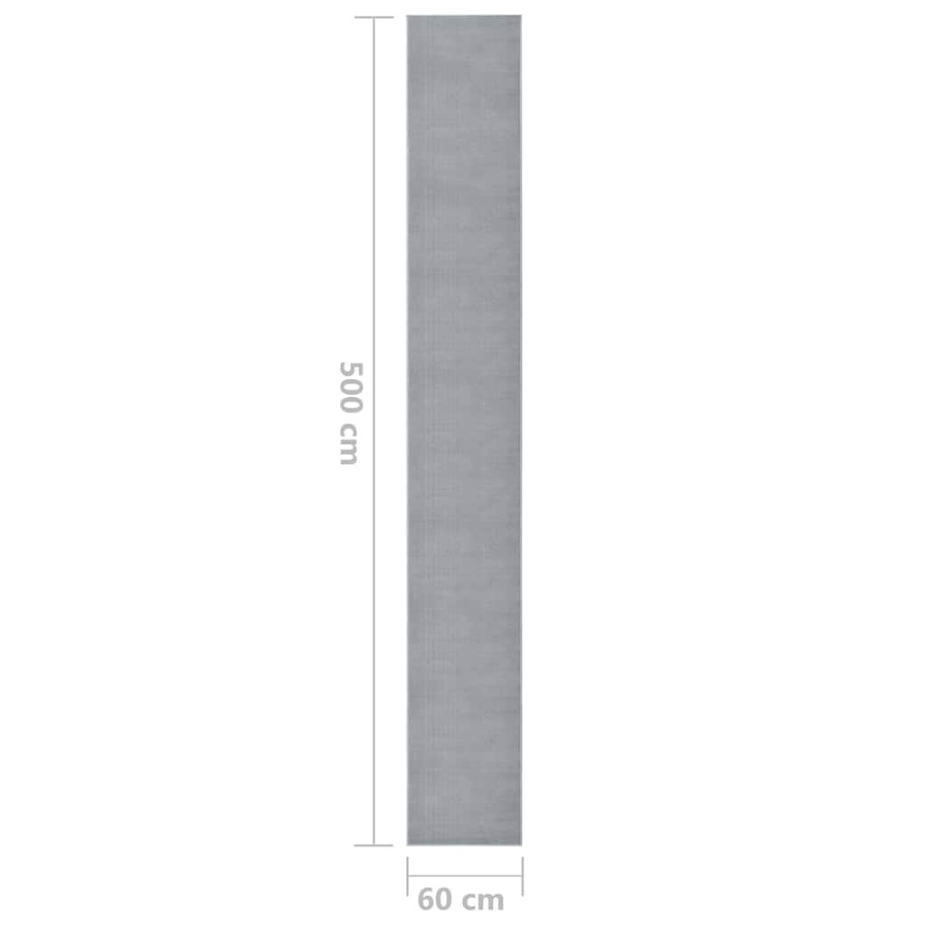 Tappeto Lungo in BCF Grigio 60x500 cm