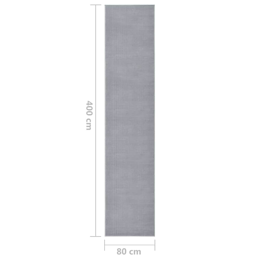 Tappeto Lungo in BCF Grigio 80x400 cm