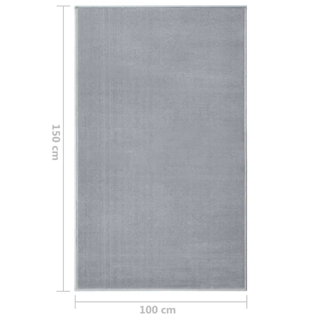 Tappeto Lungo in BCF Grigio 100x150 cm