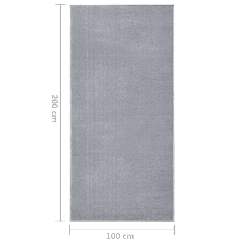 Tappeto Lungo in BCF Grigio 100x200 cm