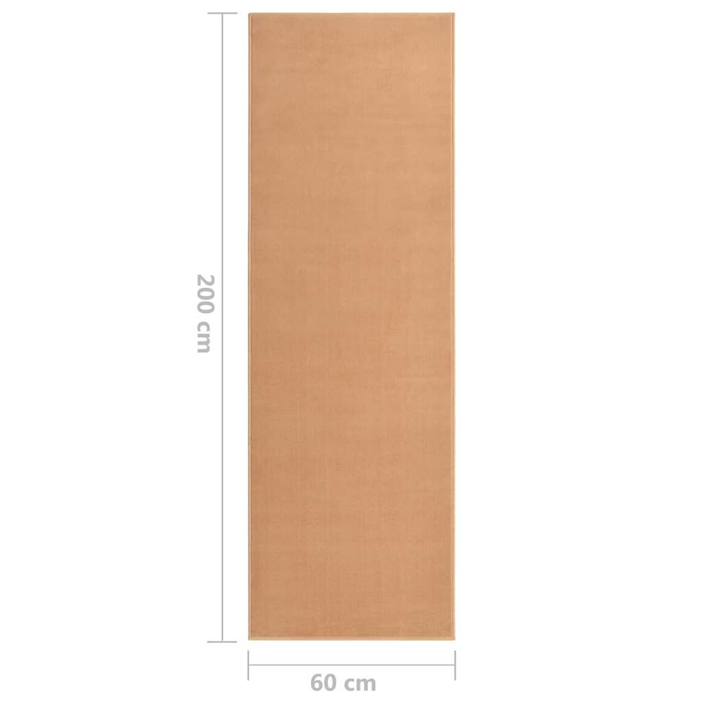 Tappeto Lungo in BCF Beige 60x200 cm