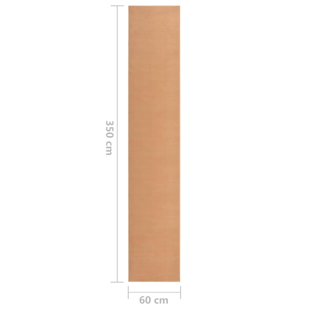 Tappeto Lungo in BCF Beige 60x350 cm