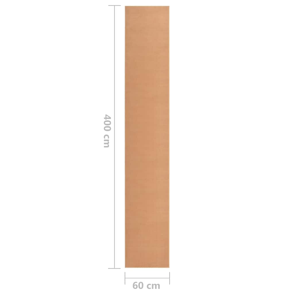 Tappeto Lungo in BCF Beige 60x400 cm