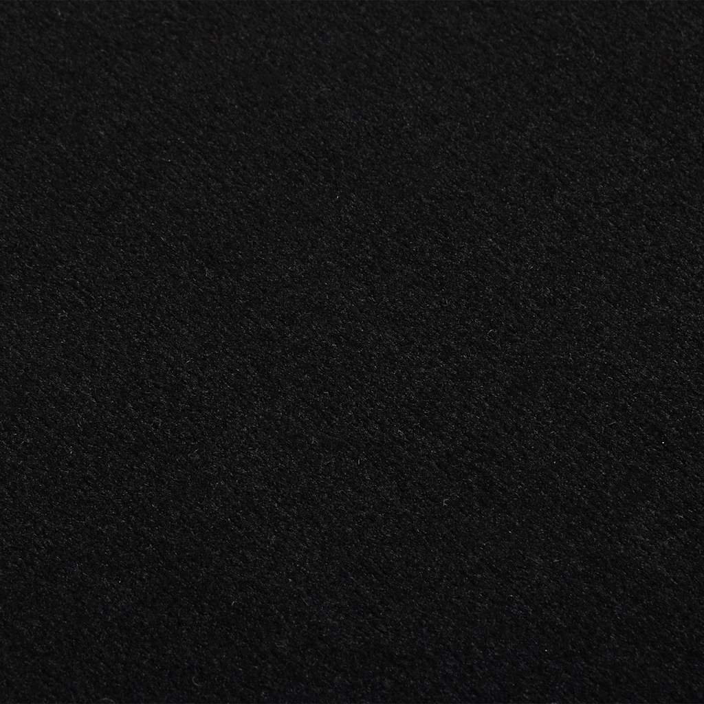 Tappeto Lungo in BCF Nero con Motivo 100x200 cm