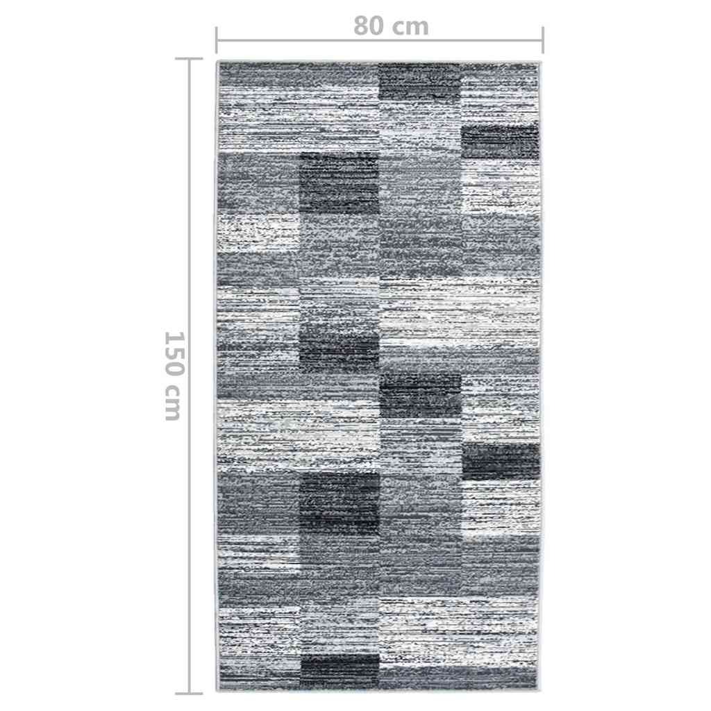 Tappeto Lungo in BCF Grigio 80x150 cm