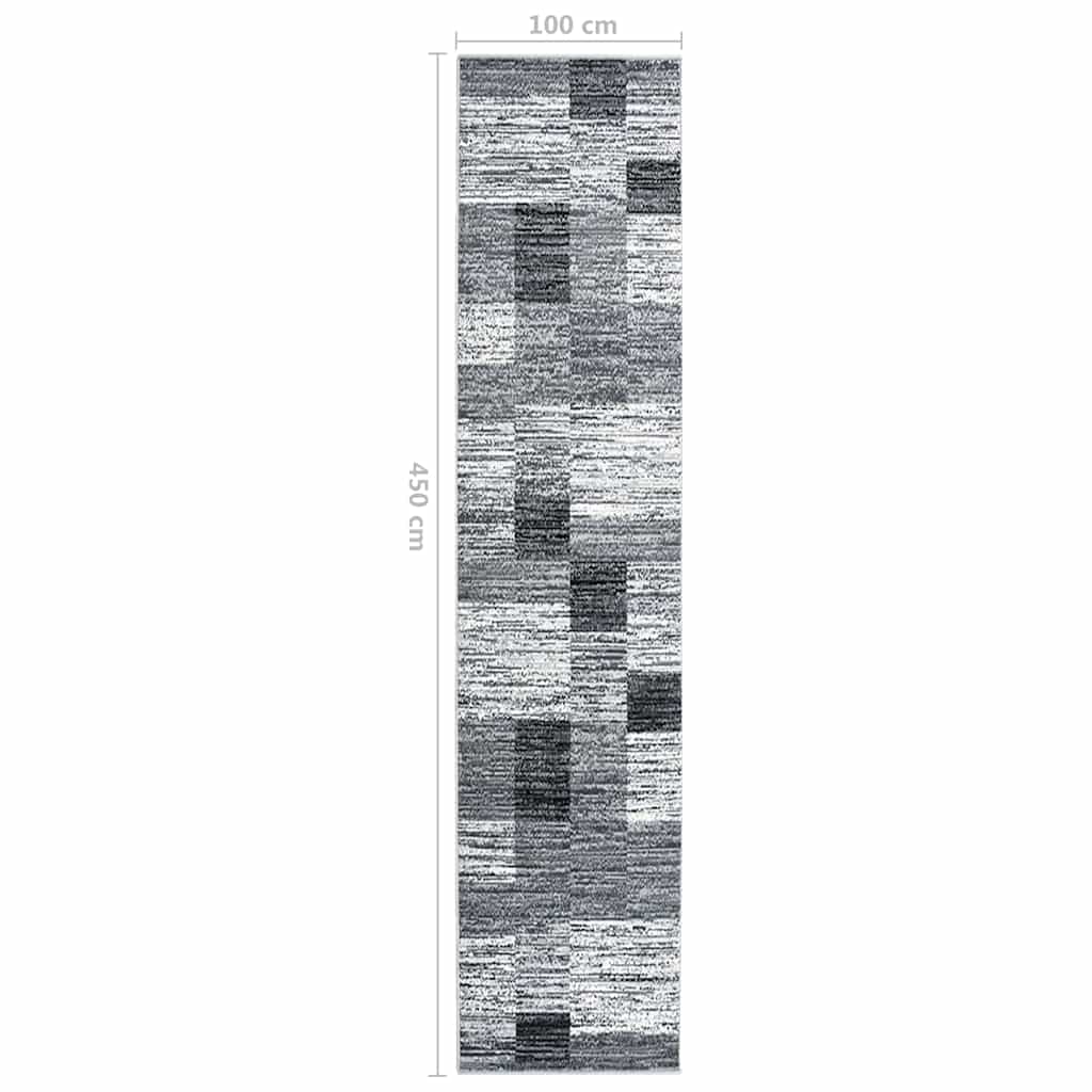 Tappeto Lungo in BCF Grigio 100x450 cm