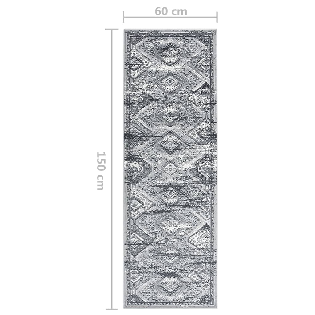 Tappeto Lungo in BCF Grigio Orientale 60x150 cm