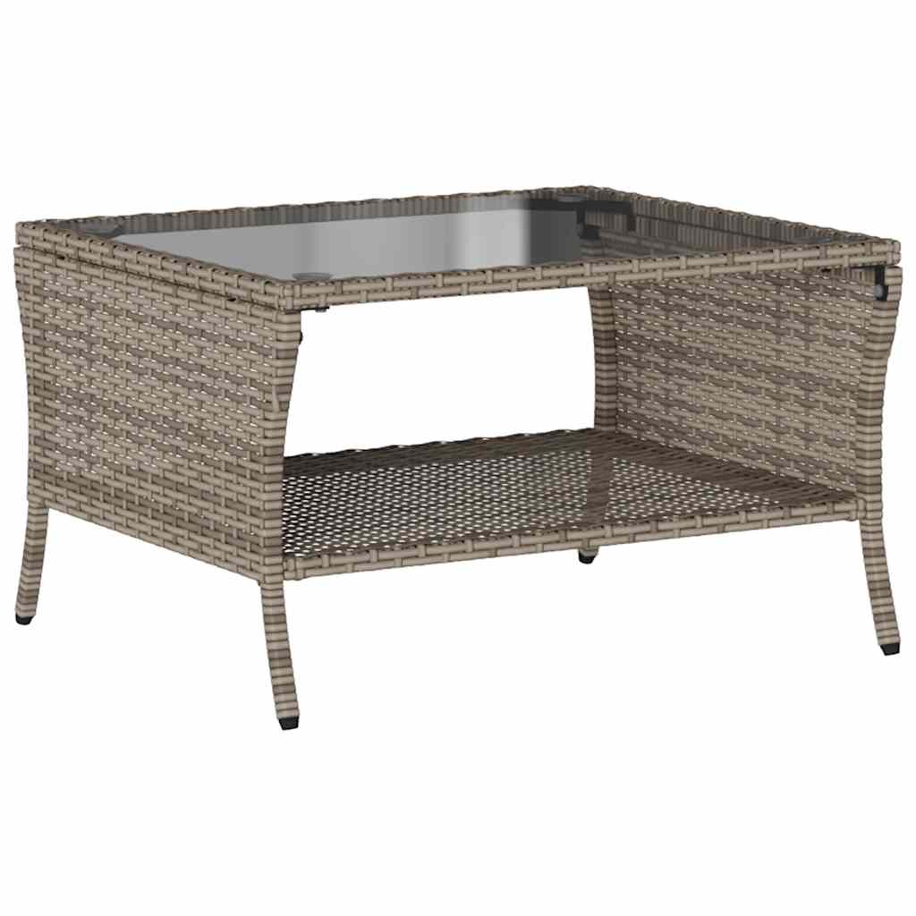 Set Divano da Giardino 6 pz con Cuscini Grigio in Polyrattan